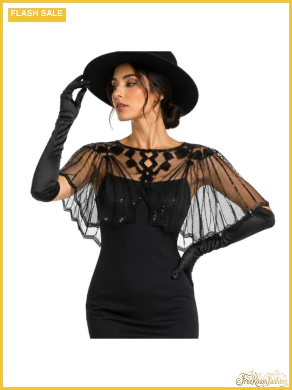 1920s Sequin Shawl Wrap for Women Evening Dress